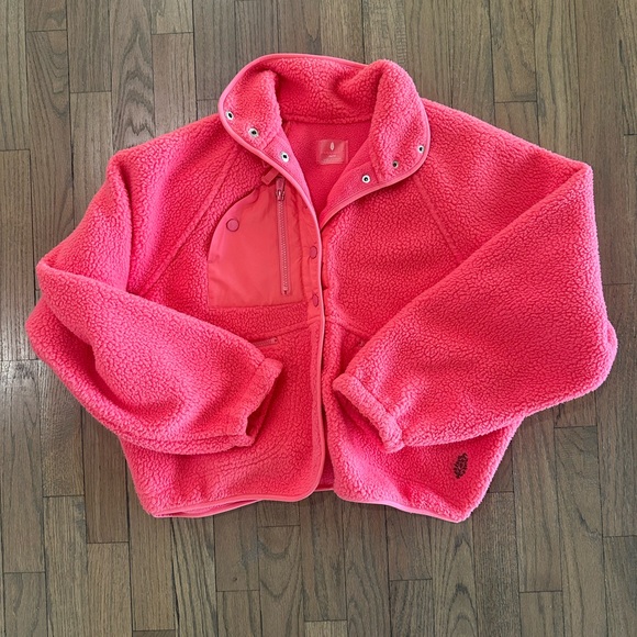 FP Movement by Free People Jackets & Blazers - FP Movement Red Hit the Slopes Fleece Jacket Size XS New Without Tags